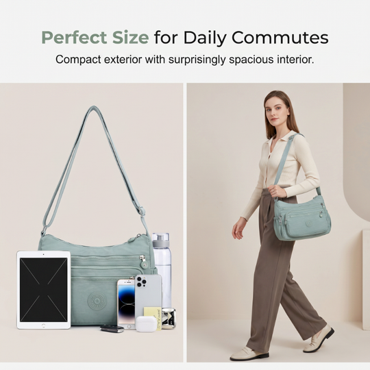 ⏳Time-Limited Special 40% Off⏰Lightweight Multi-Pocket Nylon Crossbody Bag – Lightweight, Water-Resistant & Perfect For Everyday Adventures 👜