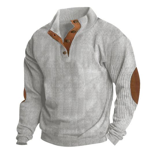 ⏳ Limited Time 50% Off! 💥Men's Corduroy Stand Collar Sweatshirt