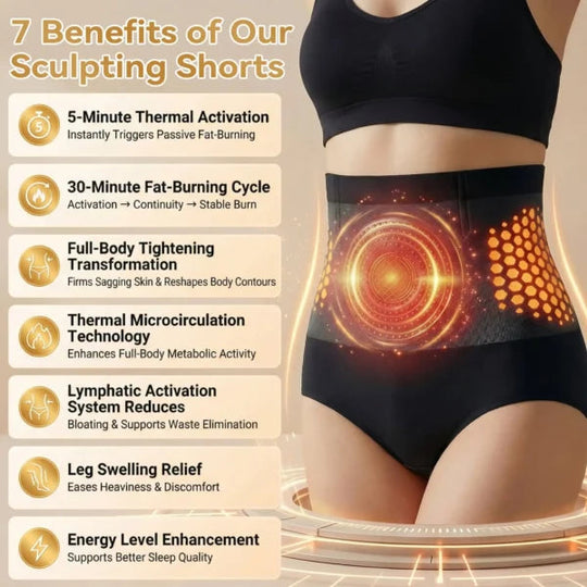 💞80K+ SOLD!🌸🧘‍♀️ 40% OFF! Thermogenic Tummy Control Shorts – 30‑min daily wear, activates warmth & boosts circulation. Supports firmer, smoother contour. No gym needed. A smart shapewear choice. 👵✨
