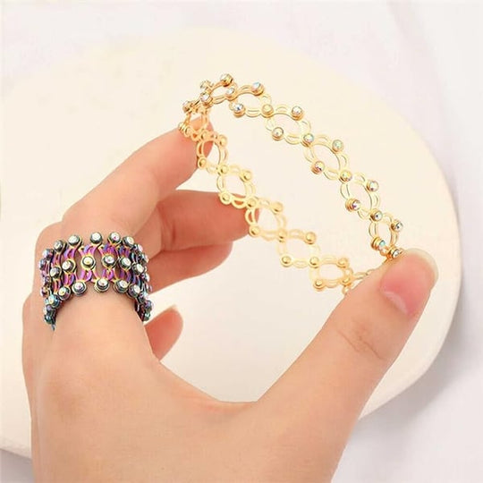 🖤Black Friday Sale:50% OFF🖤Magic 2 in 1 Foldable Ring Bracelet🎅