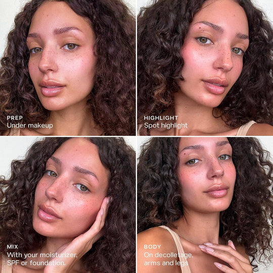 Saie Glowy Super Gel - Hydrating Makeup Primer and Illuminating Glow Serum Enriched with Vitamin C