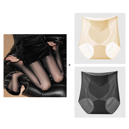 👠BUY 1 GET 1 FREE!❤️Transparent High-Waisted Shiny Sheer Tights for Women - Sheer & Comfortable