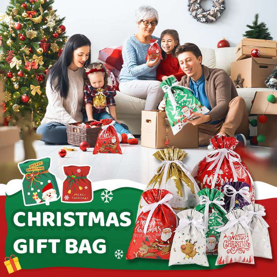 🎅🎁Beg Hadiah Krismas Terbaik Dunia Dengan Tali Serut