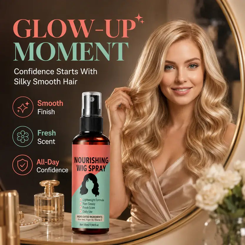 ⚽️🏆️World Cup Sale:50% OFF🎉70K+ SOLD! 🥳Lightweight No-Rinse Nourishing Wig Spray