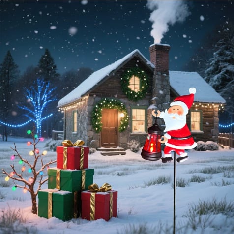 🎅Christmas Hot Sale 50%OFF!✨Christmas Solar Kettle Light & Lantern Garden Decor Collection