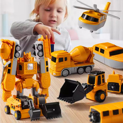 🏆️LIMITED SALE 49% OFF🏆️Magnetic Transform Engineering Car Assembled Toys