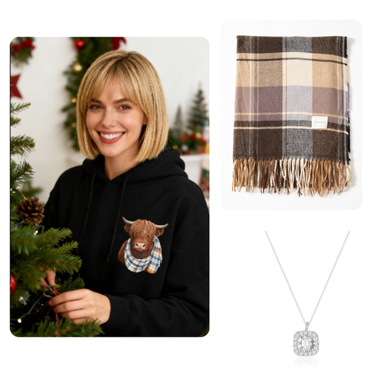 🤎50% OFF!!🍂Cute Highland Cow Cozy Fleece-Lined Hooded Sweatshirt