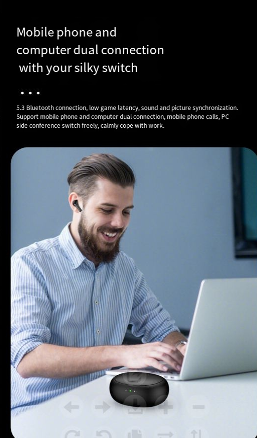 🌐 Headset voor meertalige vertaling: AI-spraakconversie in realtime, geniet van grenzeloze communicatie! 🎤📡