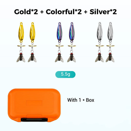 Metal Propeller Fishing Lure for Catching Fish🎣Value 6PCS Set - Catch Trophy Fish!