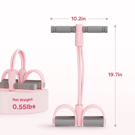 Merach Multifunction Pedal Resistance Band, Elastic Pull Rope Fitness, Full-Body Workout at Home Gym