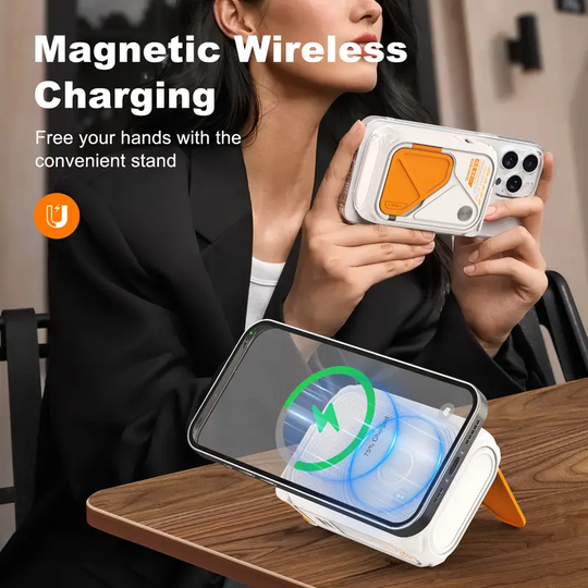 Magnetic Power Bank with Built-In Cable