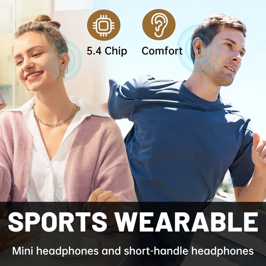 MSHUKCOE 2-in-1 Smart Wireless Earbuds - Bluetooth 5.4 Chip