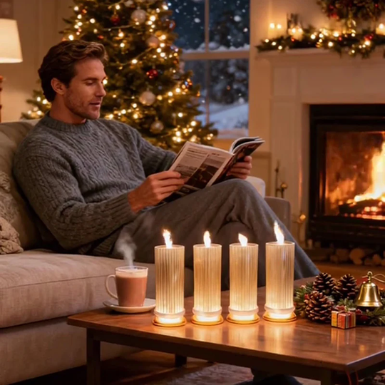 🎁LED Crystal Candle Lights- Romantic Tabletop Night Lights