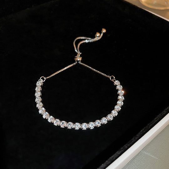 💖VARMT UDSALG 50% RABAT💖✨Armbånd med kobberindlagt kubisk zirkoniasten, udsøgt luksuriøst glitrende tilbehør til kvinder