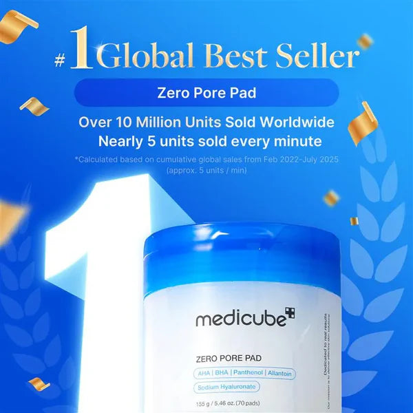 [medicube] Zero Pore Pads (AHA + BHA) | Korean No.1 Viral Toner Pads