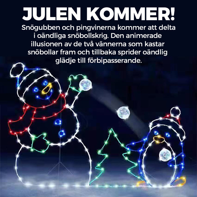 🎅Juletilbud - 49 % RABATT🔥Lekent animert snøballlys