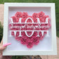 💕Gift for Mom💐🎁Personalized Flower Shadow Box