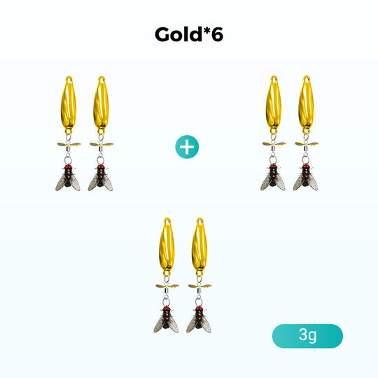 Metal Propeller Fishing Lure for Catching Fish🎣Value 6PCS Set - Catch Trophy Fish!