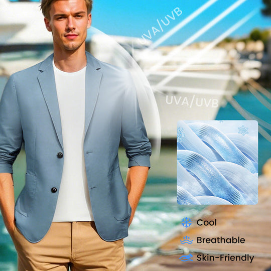 💞50K+ SOLD!👴👔Lightweight Four-Season Blazer – Versatile for all weather. Soft, breathable & easy to wear. Perfect for weddings or Sunday roasts. Look sharp effortlessly. 🥂✨