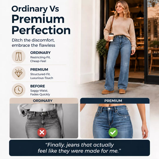 👖 Women's Casual Stretchy High-Waisted Jeans✨