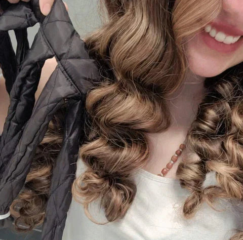 💗Sleep-in hairband Heat-Free Curling Tongs