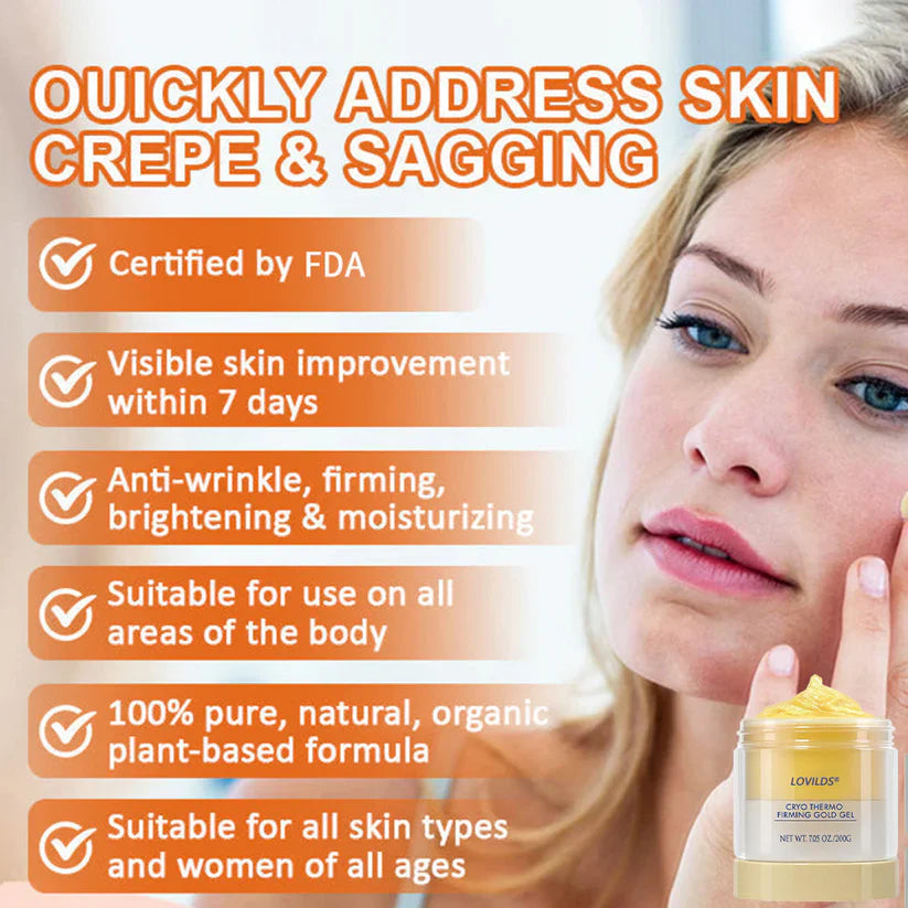 🌿🌿Made and Shipped from US🇬🇧LOVILDS®Tightening Burn Gold Massage Cream