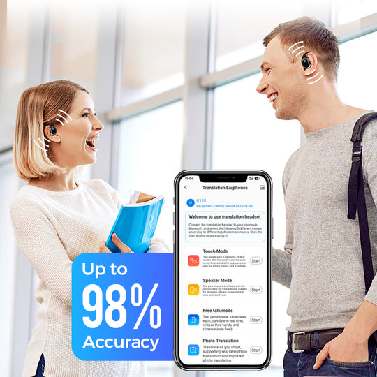 🎧🎅Tidlige juleudsalg - 50% RABAT🔥AI-stemmeoversættelse Bluetooth-øretelefoner