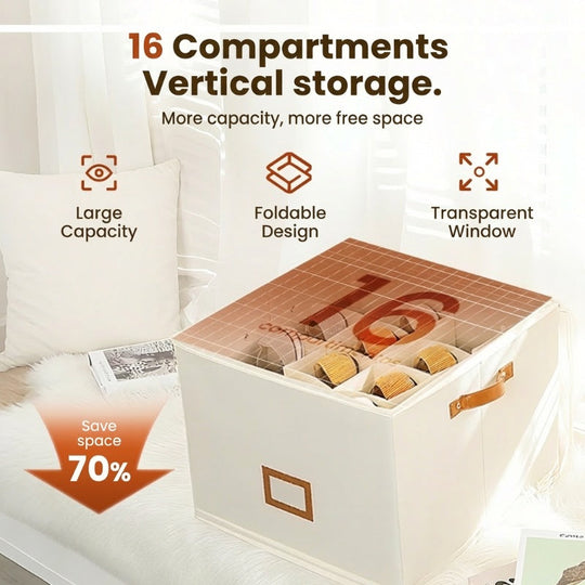 🏆LIMITED TIME 50% OFF! 🔥Fabric Shoe Organizer Storage Box – Foldable, Large Capacity, Dustproof & Breathable for Closet & Bedroom