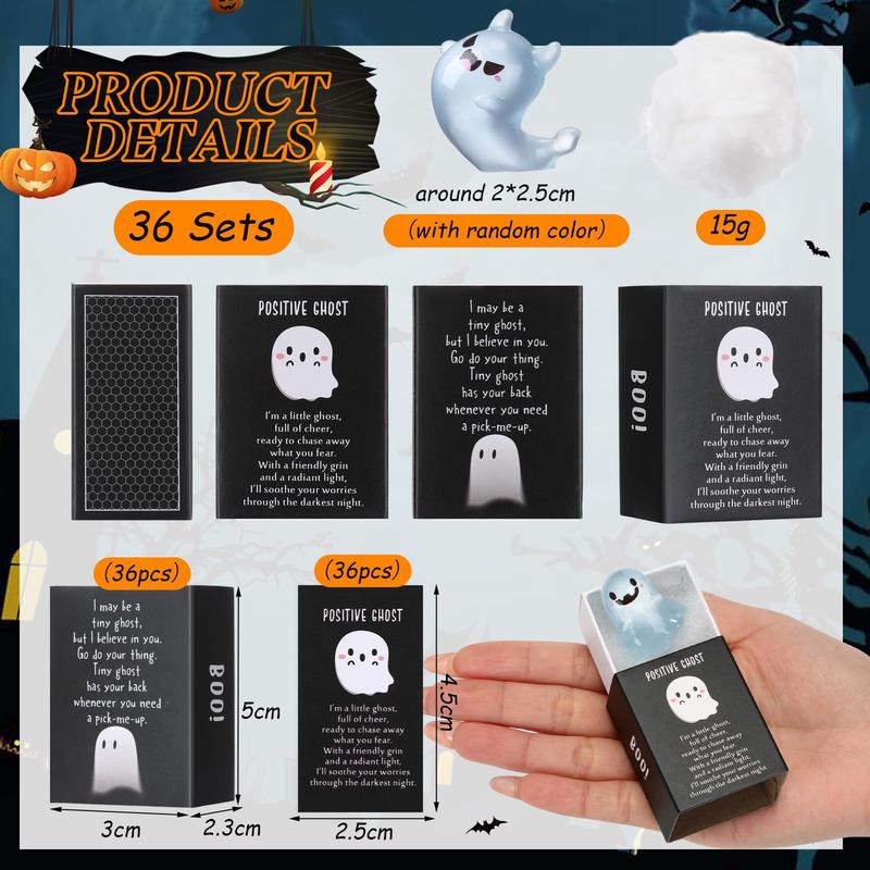 👻Glow in the Dark Mini Ghost Figures with Box(6 pcs)