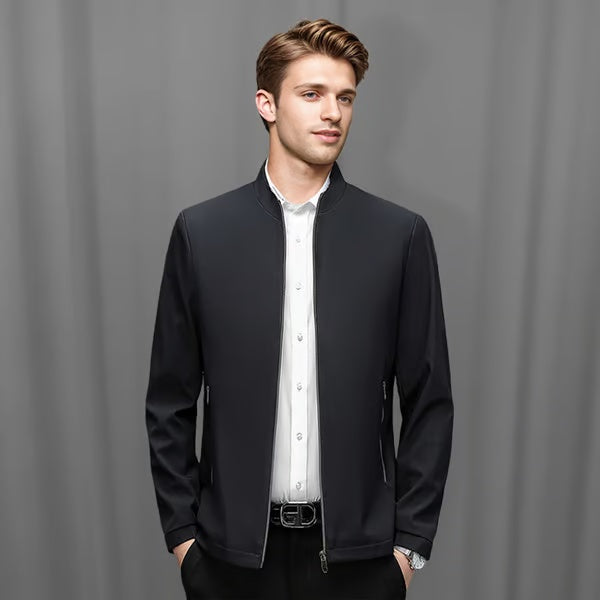 🔥Hot Sale 50% OFF🔥👑Fliwos® Men's Standing Collar Zipper Casual Jacket