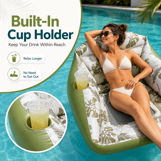 🛋️ 3-in-1 Inflatable Pool Lounge Chair🌊