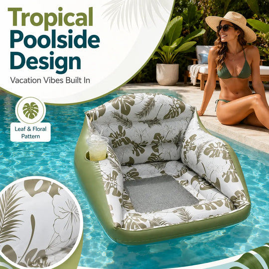 🛋️ 3-in-1 Inflatable Pool Lounge Chair🌊