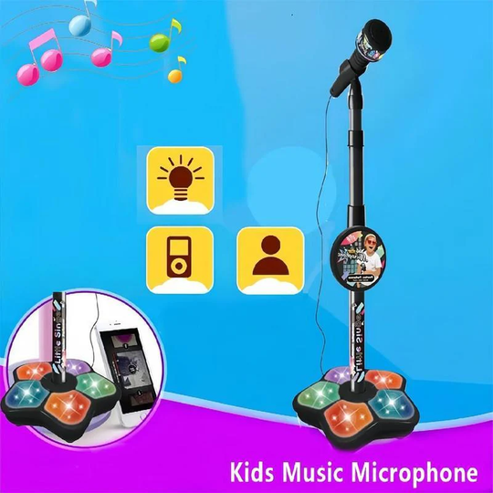 🎅 Christmas Hot Sale 50% Discount 🎁 Microphone Toy, Karaoke Machine with Lights 🎤