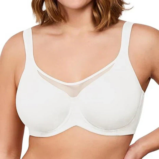 Women's Elegant Sheer Full Coverage Plus Size Bra