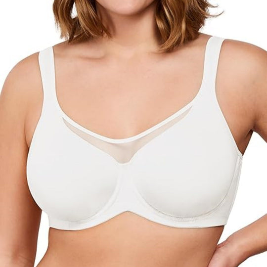 Women's Elegant Sheer Full Coverage Plus Size Bra