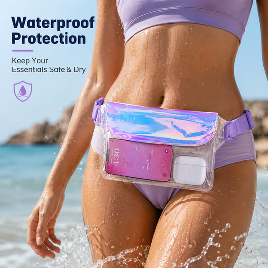 🌊 Clear Waterproof Fanny Pack Secure, and Ready for All Your Water Activities