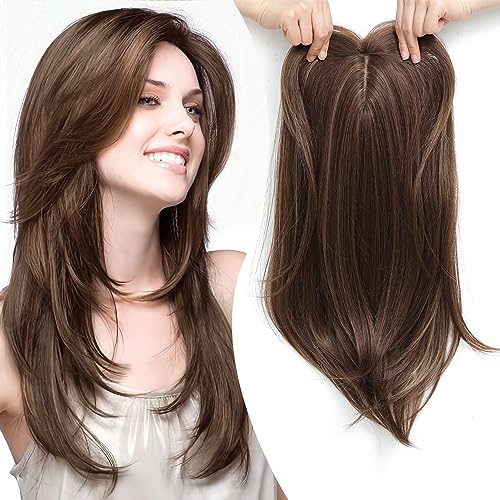 💇‍♀️ Layered Hair Topper with Bangs – Add Volume & Natural Look Instantly 💎✨