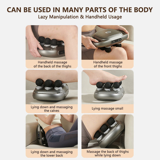 🔥 Pengurut tisu otot dalam Fascia Gun enam kepala baharu