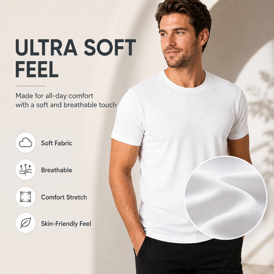 👕 LIMITED-TIME 40% OFF! ✨ Men’s Short Sleeve Crew Neck T-Shirts
