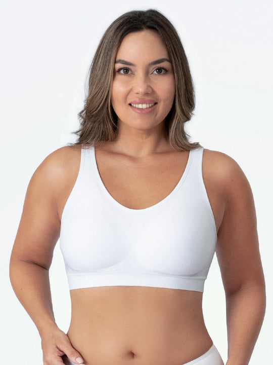 ubras Seamless Bras for Women Full Coverage Wireless Bralette Widen Straps Side Comfortable Breathable