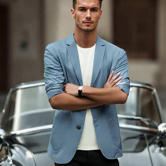 💞50K+ SOLD!👴👔Lightweight Four-Season Blazer – Versatile for all weather. Soft, breathable & easy to wear. Perfect for weddings or Sunday roasts. Look sharp effortlessly. 🥂✨