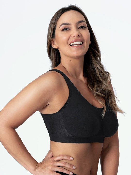 ubras Seamless Bras for Women Full Coverage Wireless Bralette Widen Straps Side Comfortable Breathable