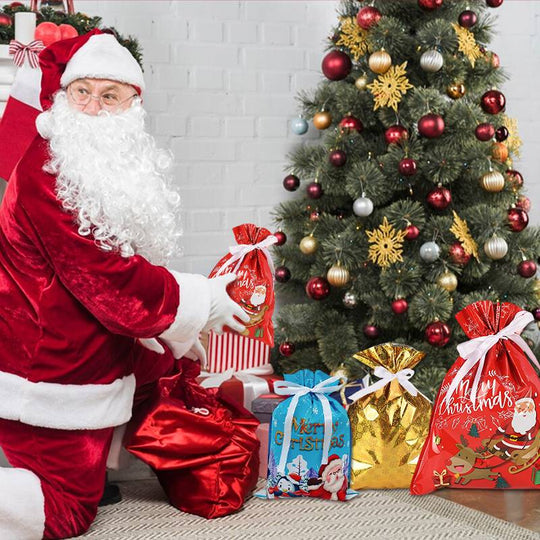 🎅🎁Beg Hadiah Krismas Terbaik Dunia Dengan Tali Serut