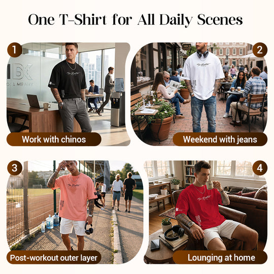 🥳SUMMER HOT SALE🥳Urban Cotton Blend Tee – From Day to Night