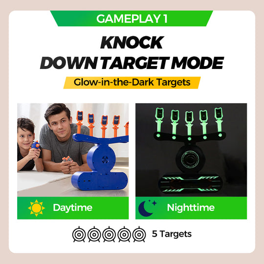 🎅Saldi di Natale - 50% di sconto🎄Set di tiro al bersaglio per bambini, pistola giocattolo