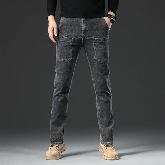👖Men’s Slim Fit 6-Pocket Jeans+Belt