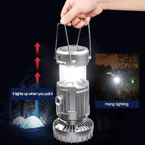 🔥🎁Varmt salg 50 % RABATT🎁🔥Bærbar LED-campinglykt med vifte