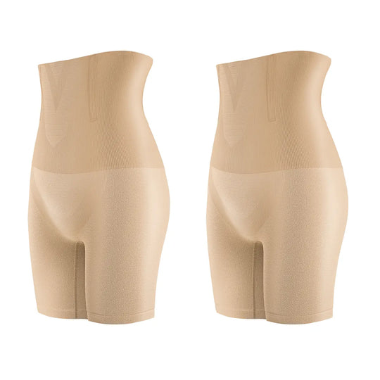[2-Pack Fajas Colombianas Shaping Pants ] KKpeople Women's Tummy Control Butt-Lifting Shapewear, Sexy and Comfortable High-Waist Body Sculpting Garment Womenswear Compression