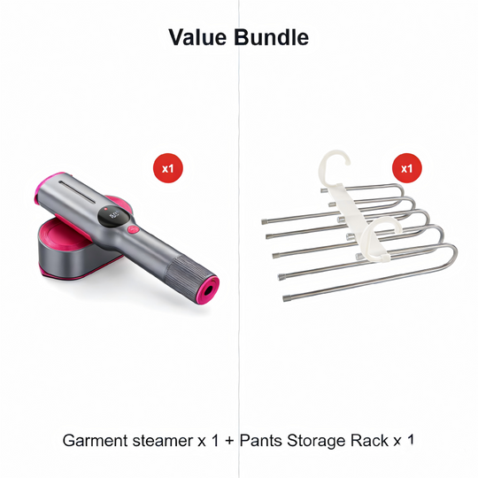 2026 HOT SALE🏆Steam Iron & Steamer 2-in-1 – Kills 99.99% mites & bacteria. 5s preheat, 150ml tank. Ceramic plate, even heat. Safe for silk to cotton. Your fabric care essential.