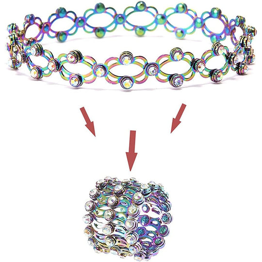 🖤Black Friday Sale:50% OFF🖤Magic 2 in 1 Foldable Ring Bracelet🎅